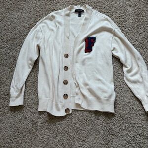 Forever 21 Cream Cardigan